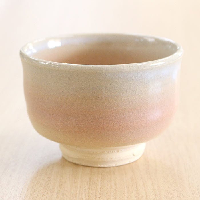 茶道具 抹茶茶碗 萩焼 泉流山窯 楽型 小茶碗