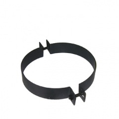 黒耐熱ステンレス 二つ割DX φ200mm用 | 煙突支持部材,φ200用 （二重