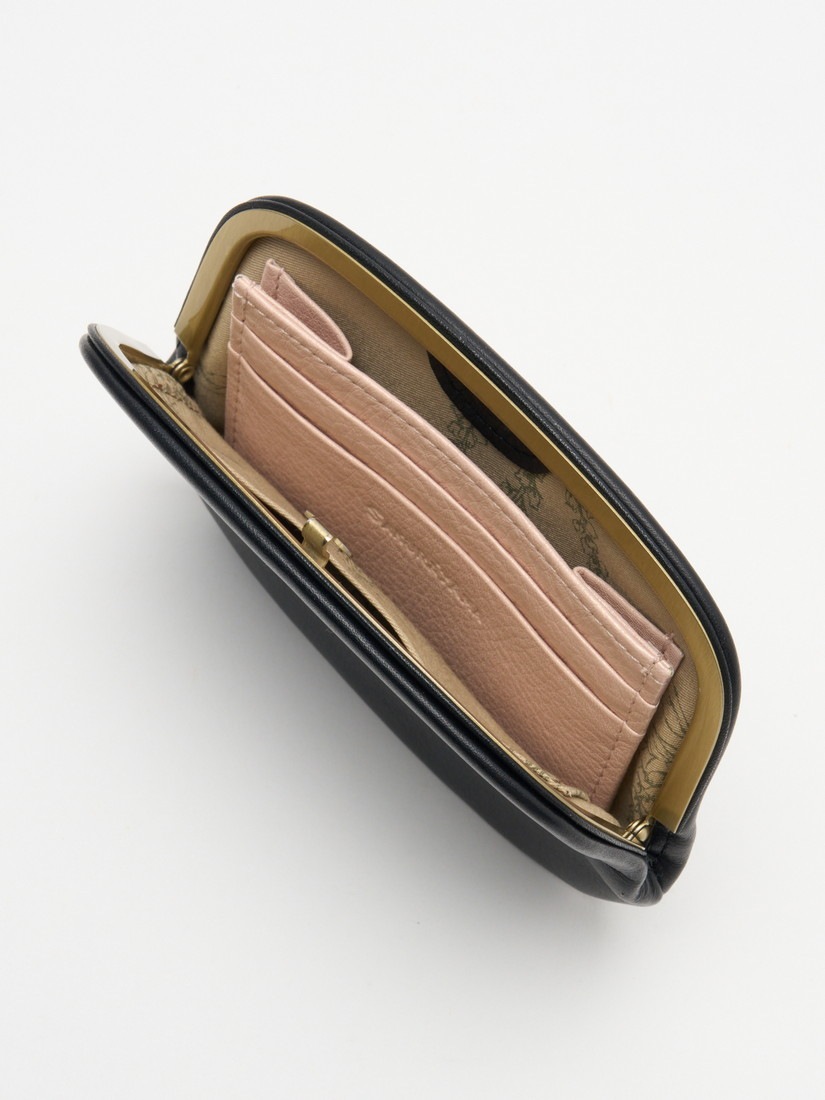 ちびねこ 天溝がま口財布（M）black（小財布）｜H.P.FRANCE公式サイト