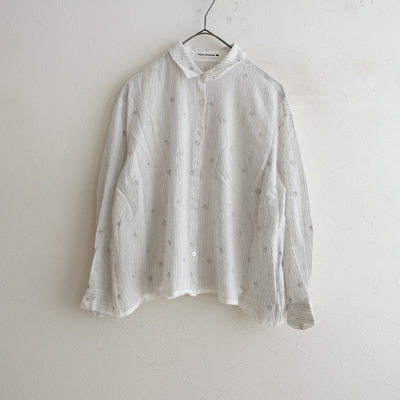 定価4.1万】ミナペルホネン mina perhonen swing flower コットン刺繍