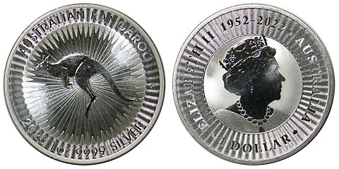 オーストラリア カンガルー1ドル銀貨 2023 UNC | 世界のコイン