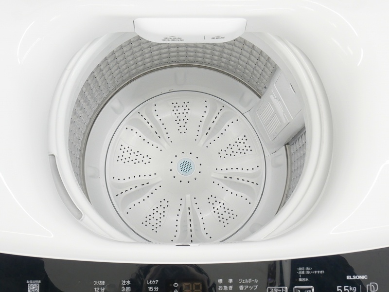 ELSONIC製2023年式5.5kg中古全自動洗濯機 EHX55DD