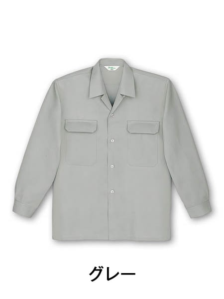 TomoeSAKURA】 7650 長袖オープンシャツ [通年]通販ページ│自重堂