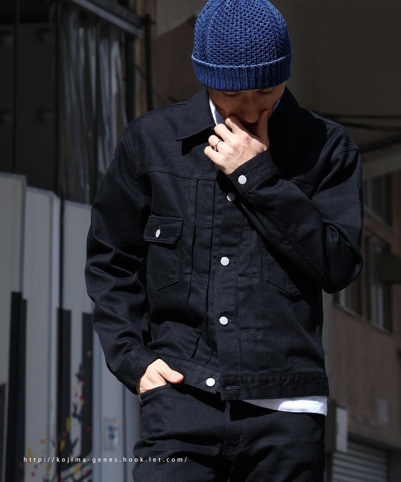 Stretch Black Denim 2nd Jacket / ストレッチブラックデニム 2nd