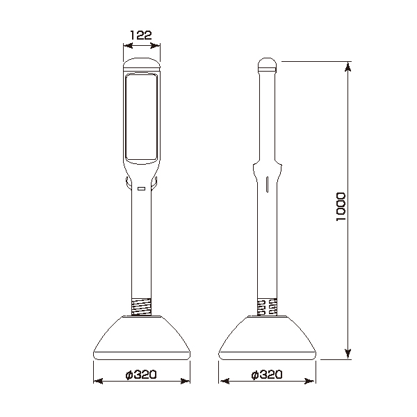 サインポール(各種)│スリムデザインが特徴のサインスタンド｜サイン