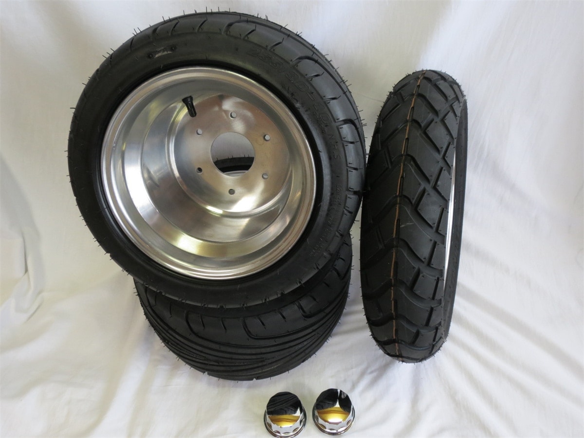 ジャイロキャノピー用 ポン付け ホイールタイヤセット 235/30-10B