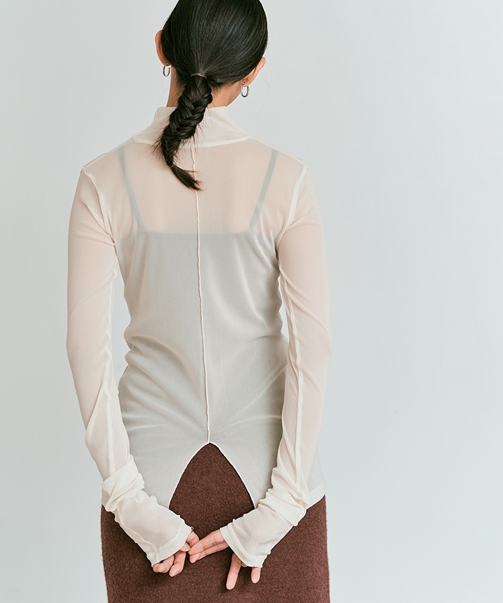 ストレッチメッシュハイネックトップス 全5色 【新作SALE】 | トップス