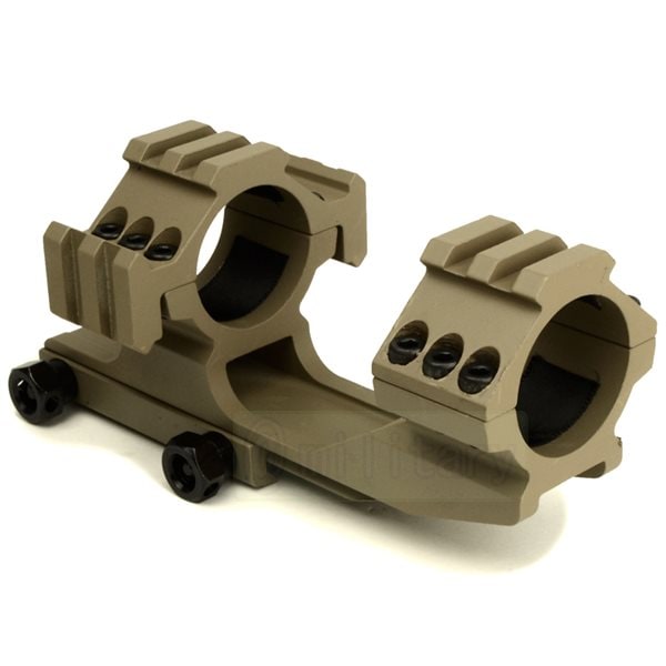 30mm径 ワンピーススコープマウント (拡張用20mmレール付き) DE