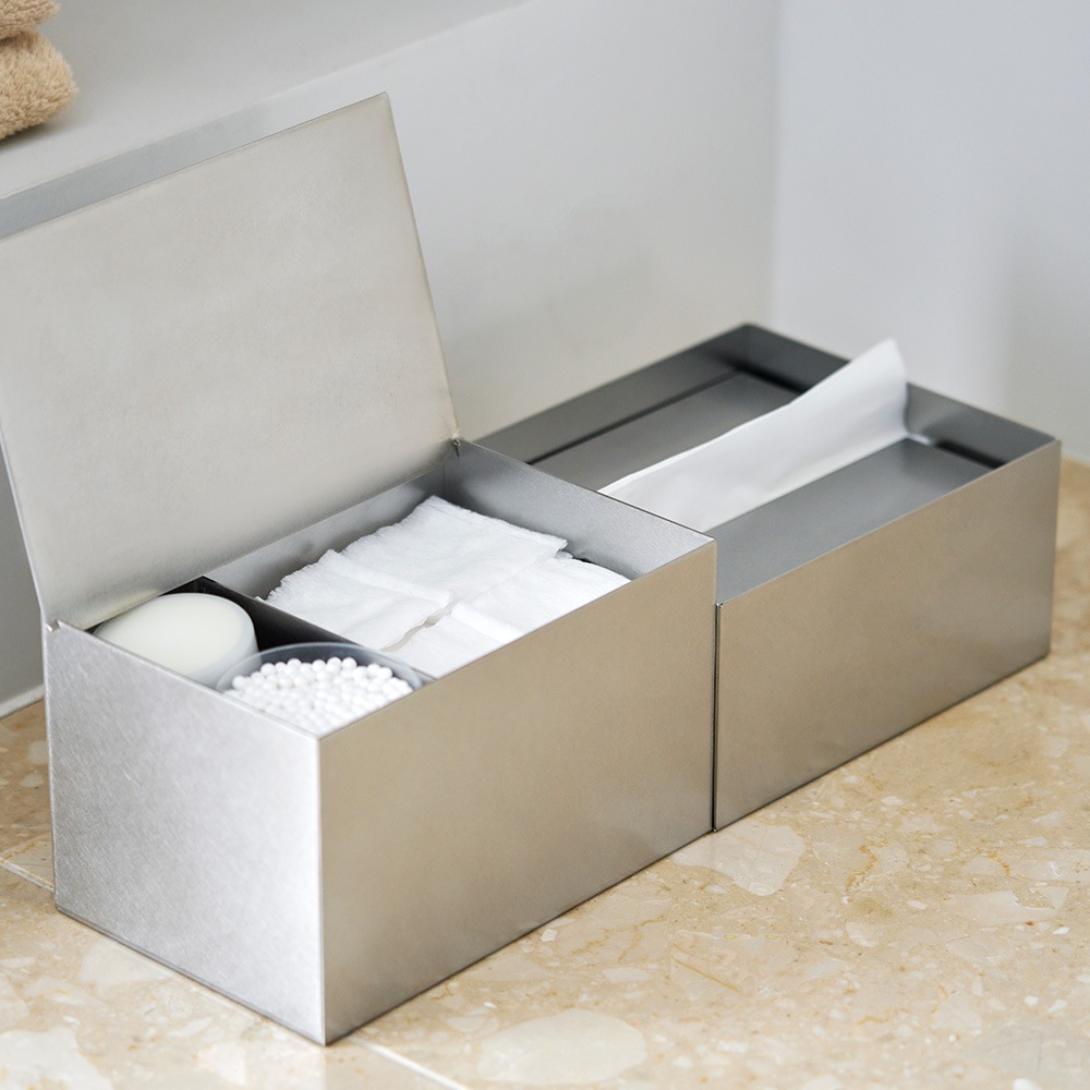 あやせものづくり研究会｜Ori オリ ティッシュケースハーフ ステンレス