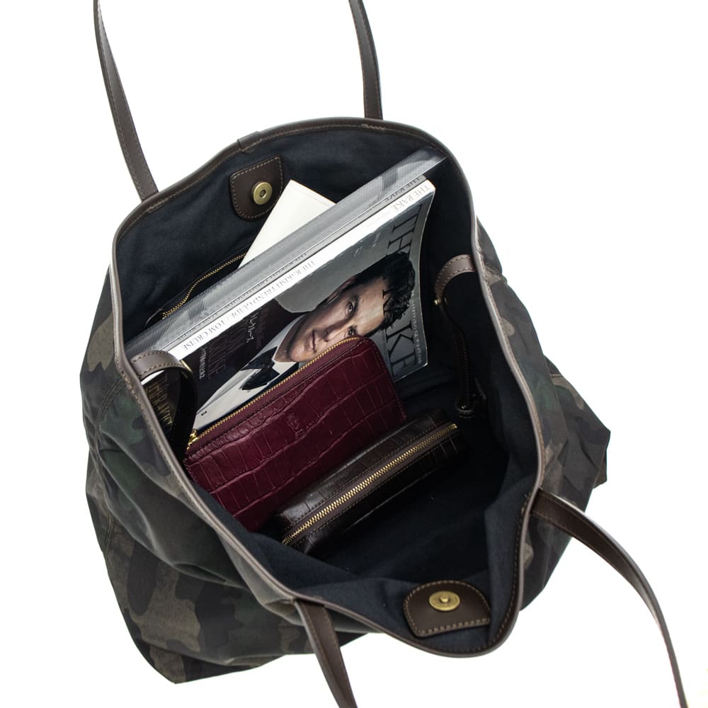 フェリージ バッグ ナイロン バケッタレザー カモフラージュ柄 トート