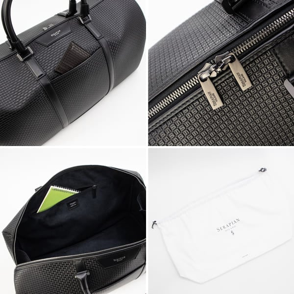 セール】セラピアン ボストンバッグ PVC型押し 2WAY ショルダー