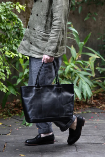 MOTO LEATHER【《MOTO BAG43》 HORSE LEATHER ZIP TOTE BAG