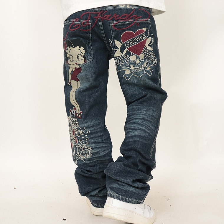 Ed Hardy×BETTYコラボ】刺繍デニムパンツ | アイテムから探す | lax