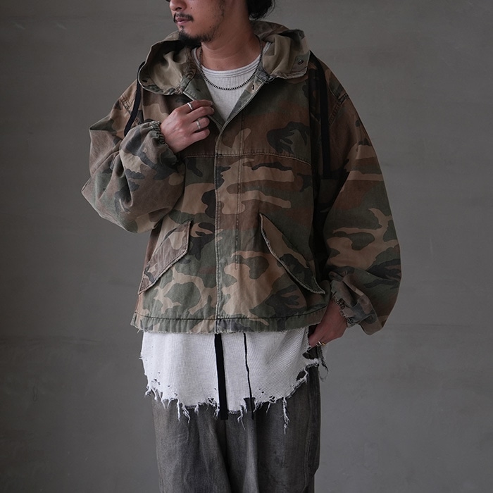 anc-sh47-a) / ANCELLM (アンセルム) / CAMO HOODIE JACKET