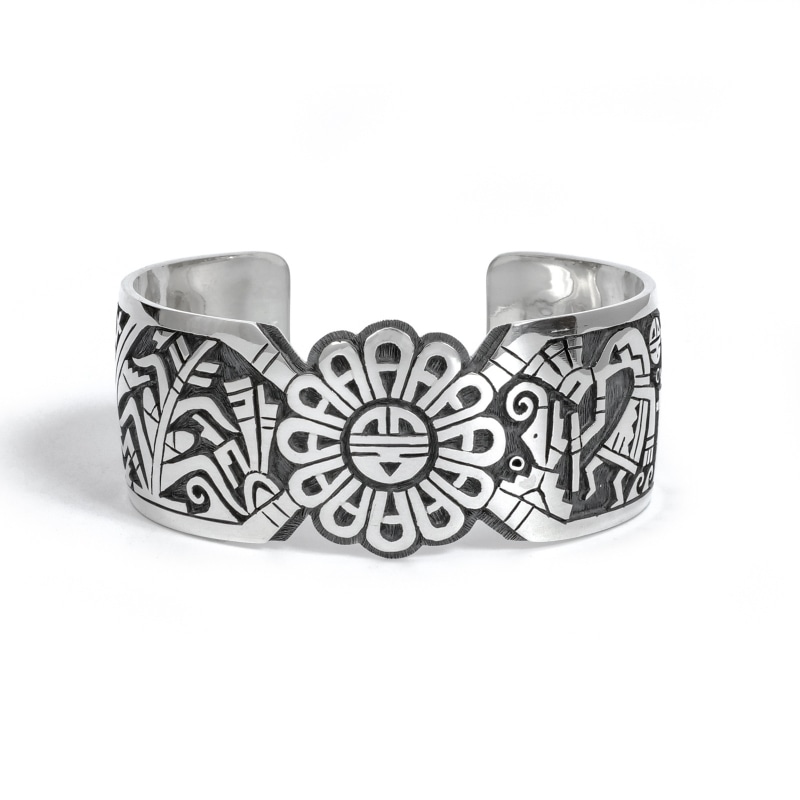 144mm クリフトンモワ オーバーレイ サンフェイス バングル｜マライカ