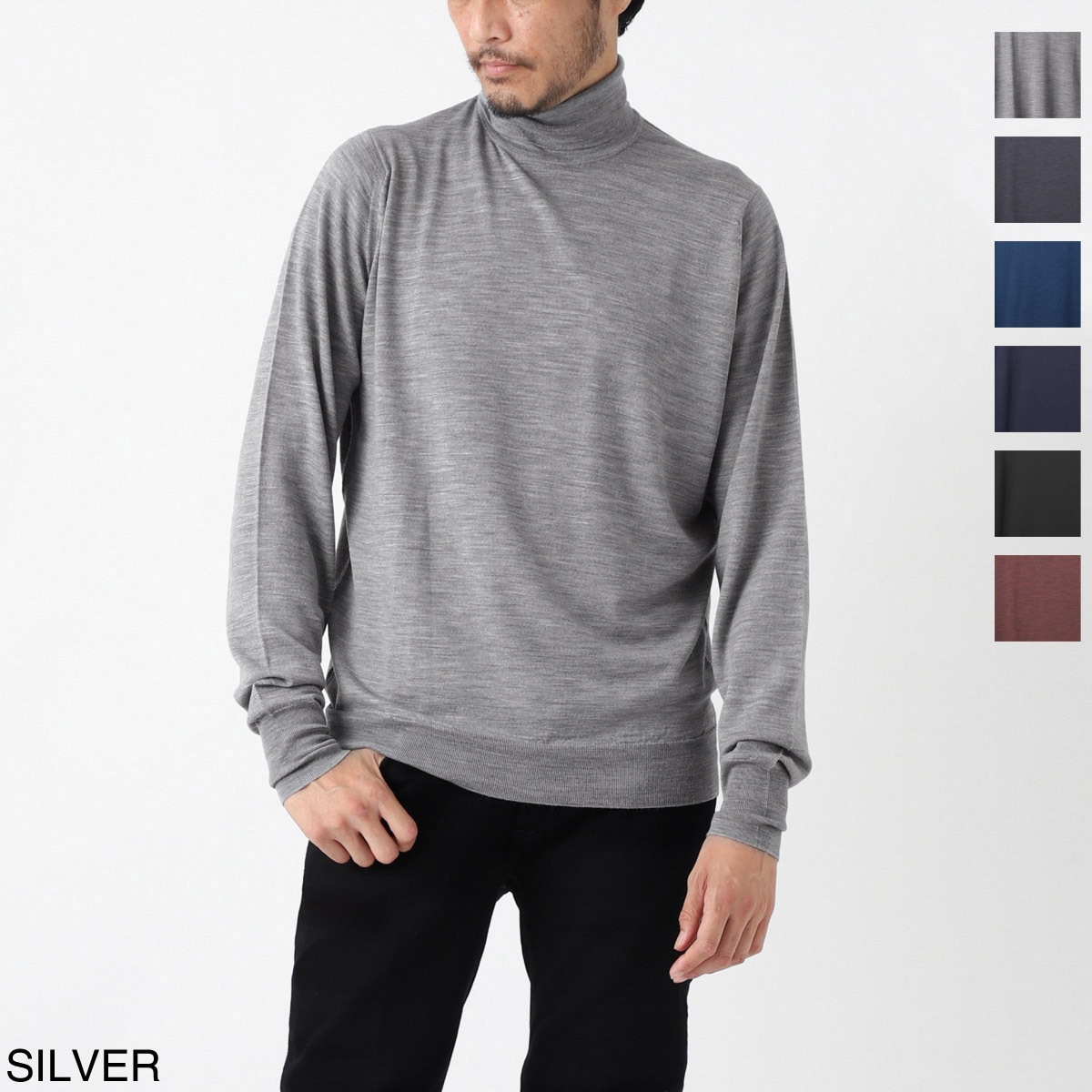 JOHN SMEDLEY ジョンスメドレー タートルネック ニット/ハイネック