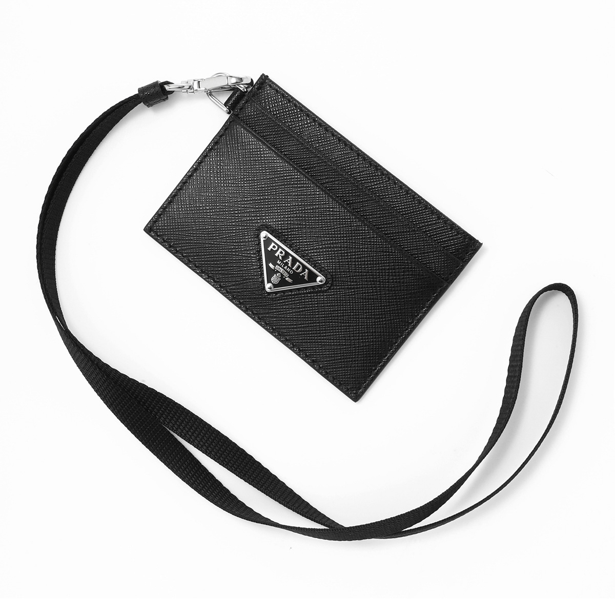 アウトレット】PRADA プラダ カードケース/SAFFIANO TRIANGOLO メンズ