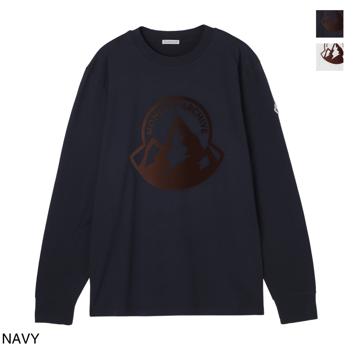 アウトレット】MONCLER モンクレール クルーネック 長袖Tシャツ メンズ