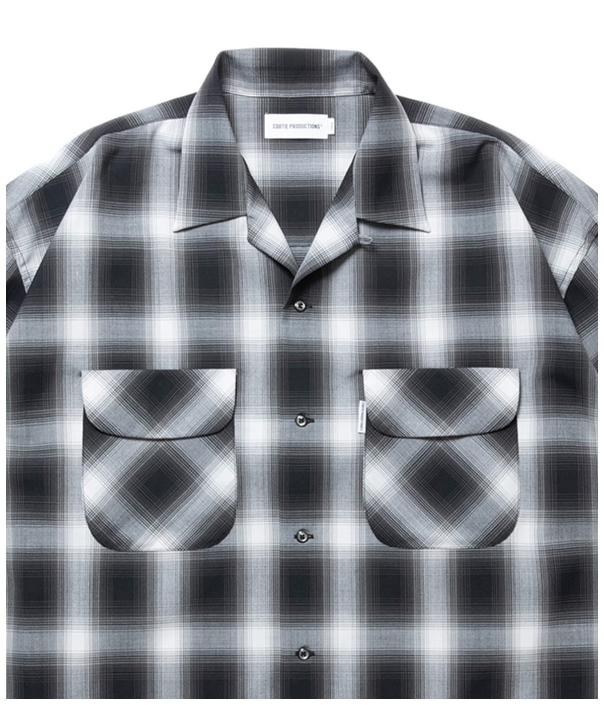 T/W Open Collar L/S Shirt【OMBRE CHECK】｜COOTIE PRODUCTIONS