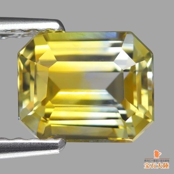 天然バイカラーサファイア 2.02ct 【煌めくイエロー&ホワイト