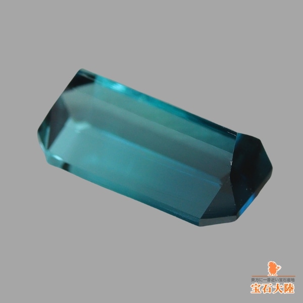 天然バイカラートルマリン 1.29ct 【インディゴライト】 美品
