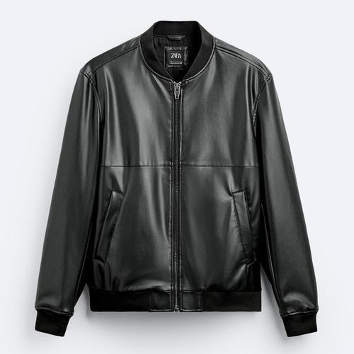 ZARA 24FW フェイクレザー ボンバージャケット 3918/327｜MIRISE