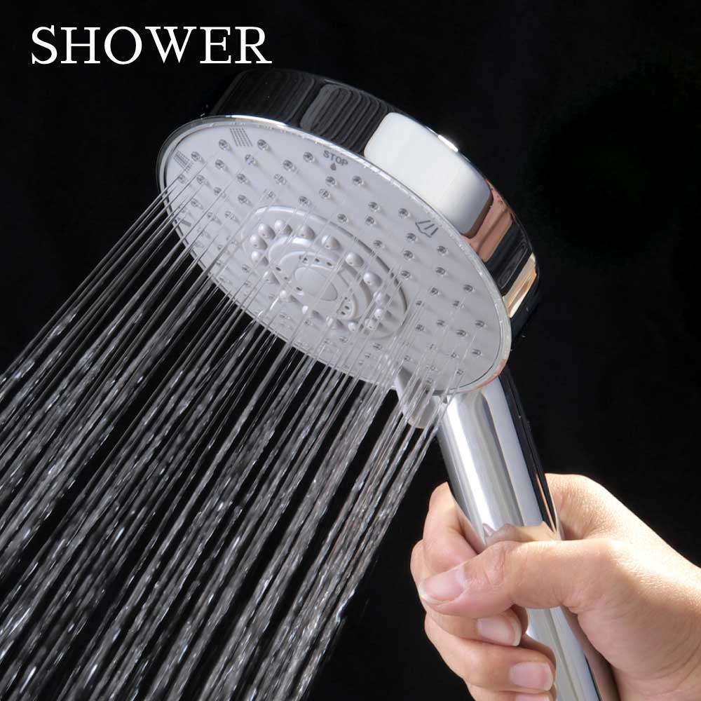 5Wayデカヘッドメタルシャワー SH208-5T｜節水シャワーヘッド｜水生活