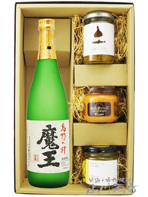 魔王 720ml + おつまみ3種セット【 8431 】【 芋焼酎・おつまみセット