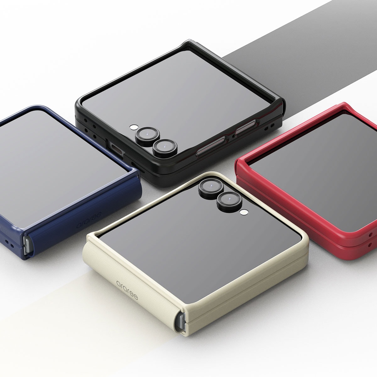 araree（アラリー） [Galaxy Z Flip7 用] Aero Flex ヒンジまで保護