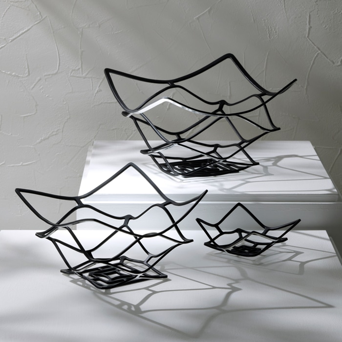 KAGO - スクエア - M - リバーシブルブラック｜錫製雑貨・酒器の通販は