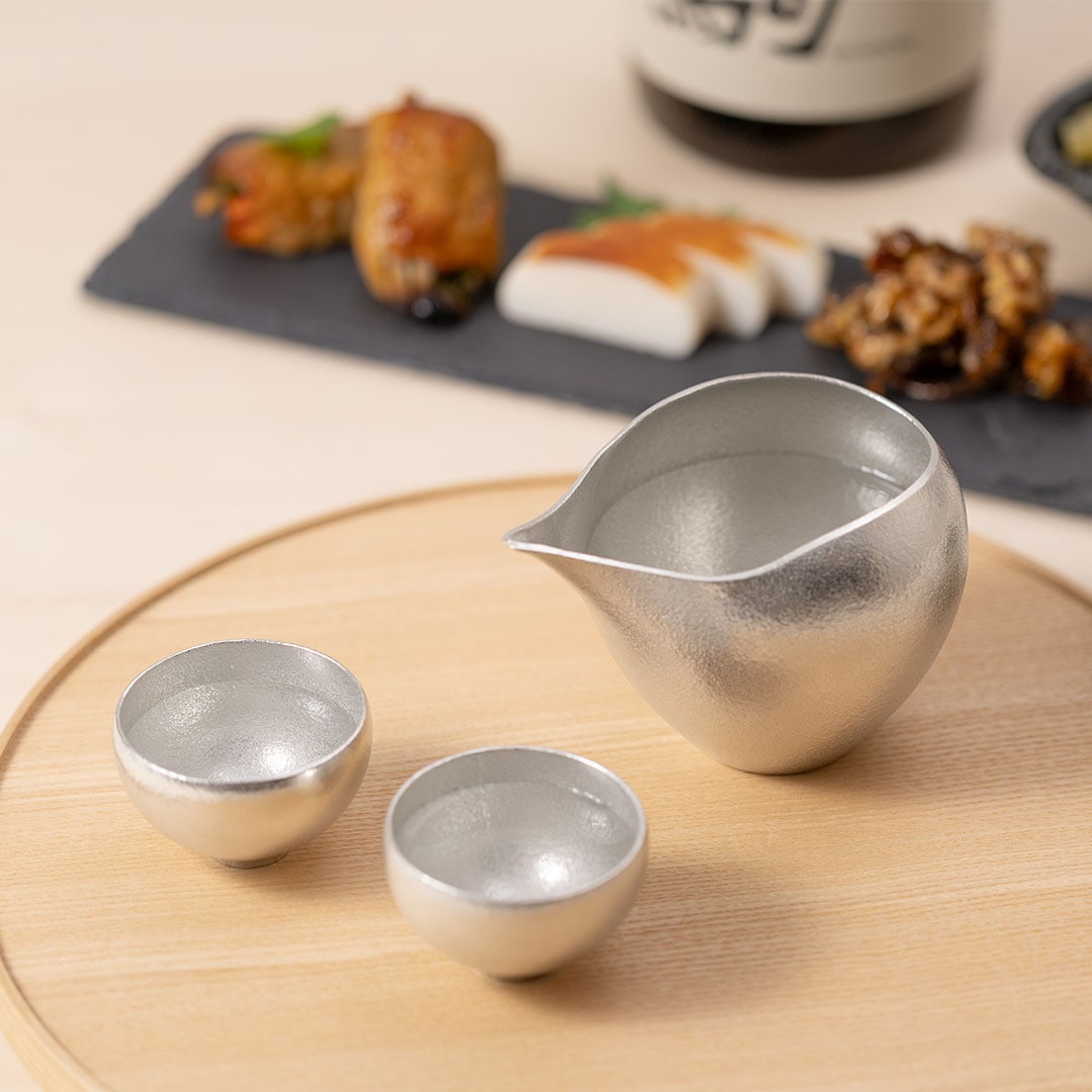 片口 - まどか・ぐい呑 - まどか 2ヶセット｜錫製雑貨・酒器の通販は能