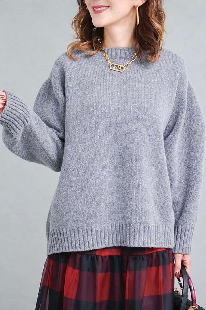 ブロックチェックオーガンジースカート | BOTTOMS | OBLI