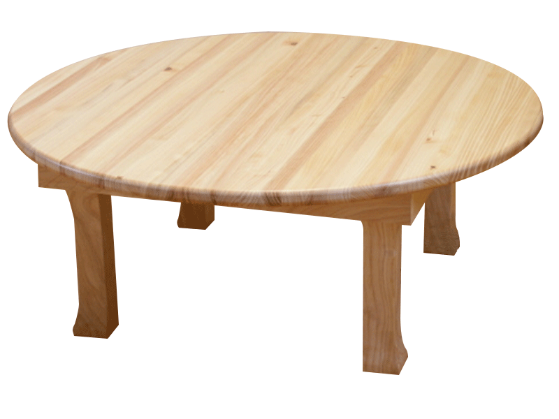 国産ヒノキちゃぶ台UEKI直径75センチ | 店舗,大川家具ドットコム