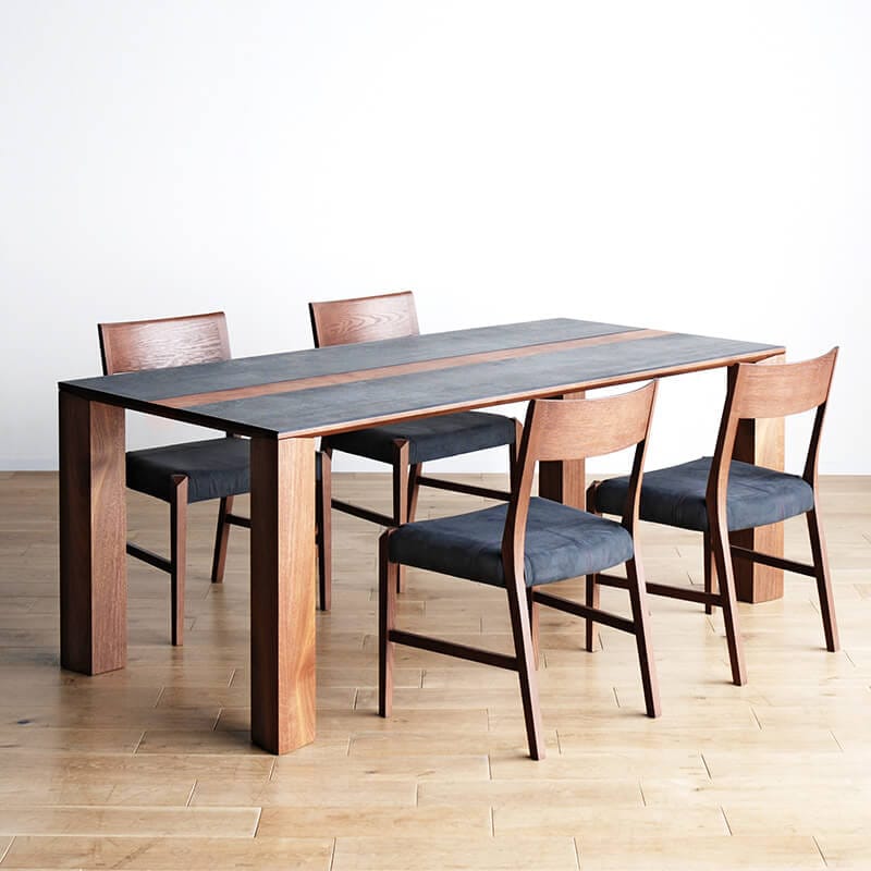 開梱設置無料]【大川家具】ダイニングテーブル 165cm幅 バフェル