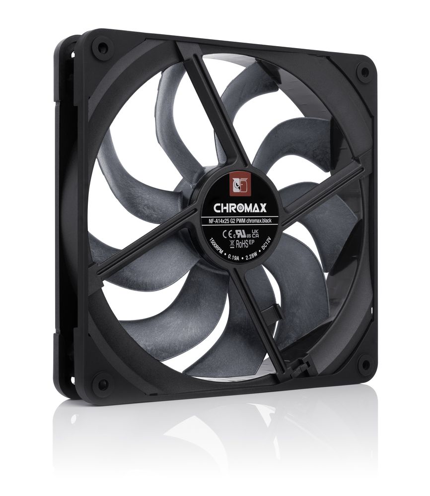 Noctua NF-A14x25 G2 PWM chromax.black | PCパーツ,ファン類,14cm
