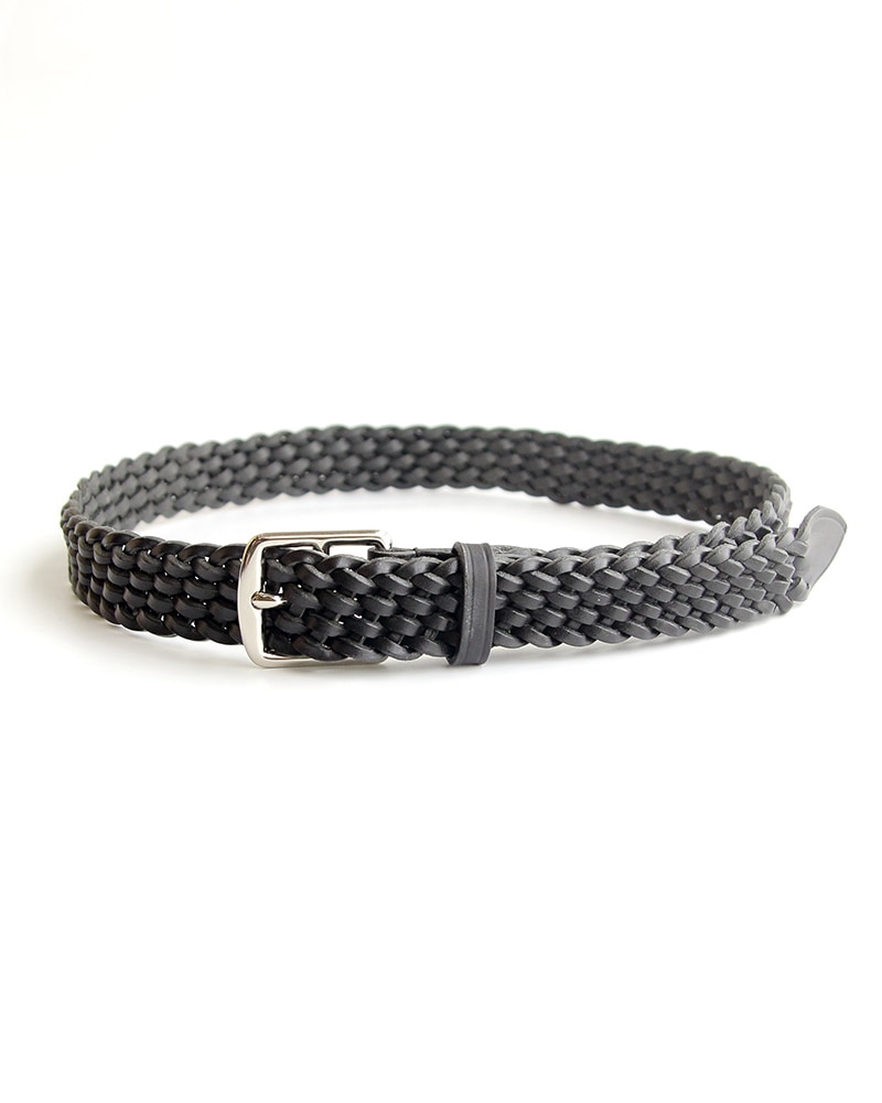 BEORMA LEATHER COMPANY P0058 28mm BASKET WEAVE PLAITED BELT / べ