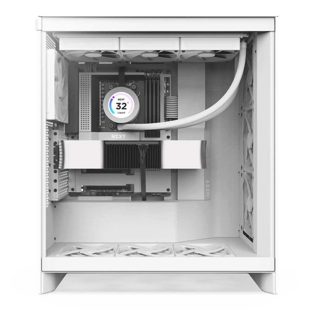 NZXT H7 Flow v2 White ミドルタワー型PCケース マットホワイト｜CM