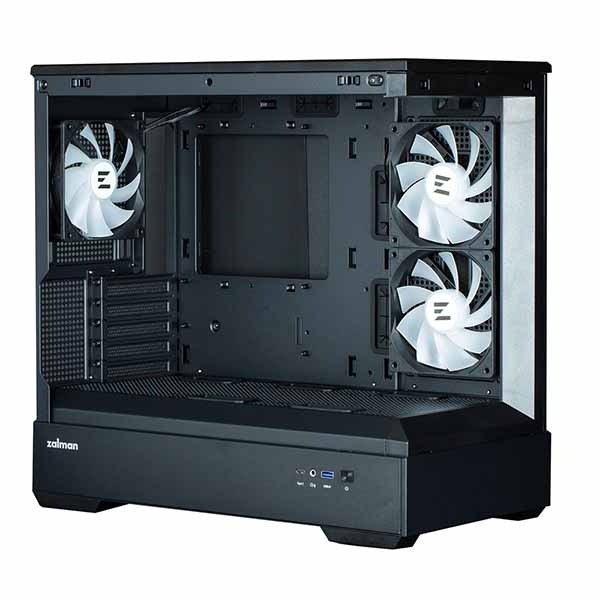 ZALMAN P30 Black アドレサブルRGBファン搭載のミニタワー型PCケース