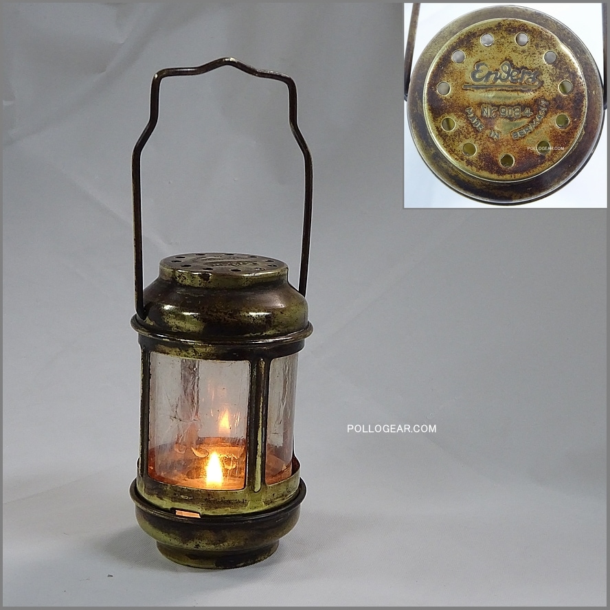 未使用 レア初期型 REI 真鍮製 キャンドルランタン Enders9084 ブラス<BR>キャンドルランタン 雲母<BR>真鍮製 ティー