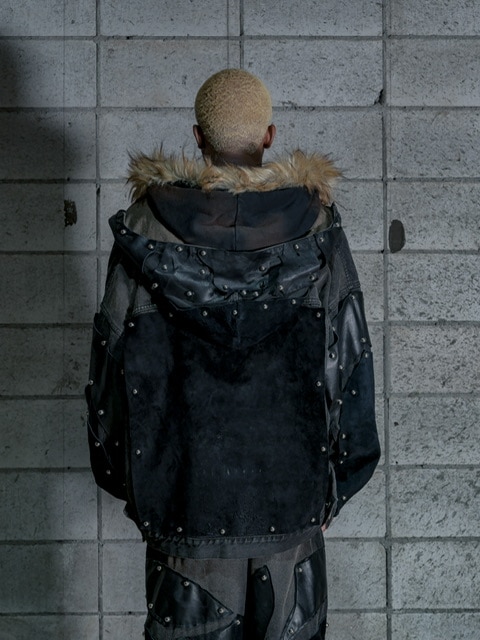 DIG YOUR OWN GRAVE】FUR ZIP HOODY (3color) | OUR BRAND,DIG YOUR