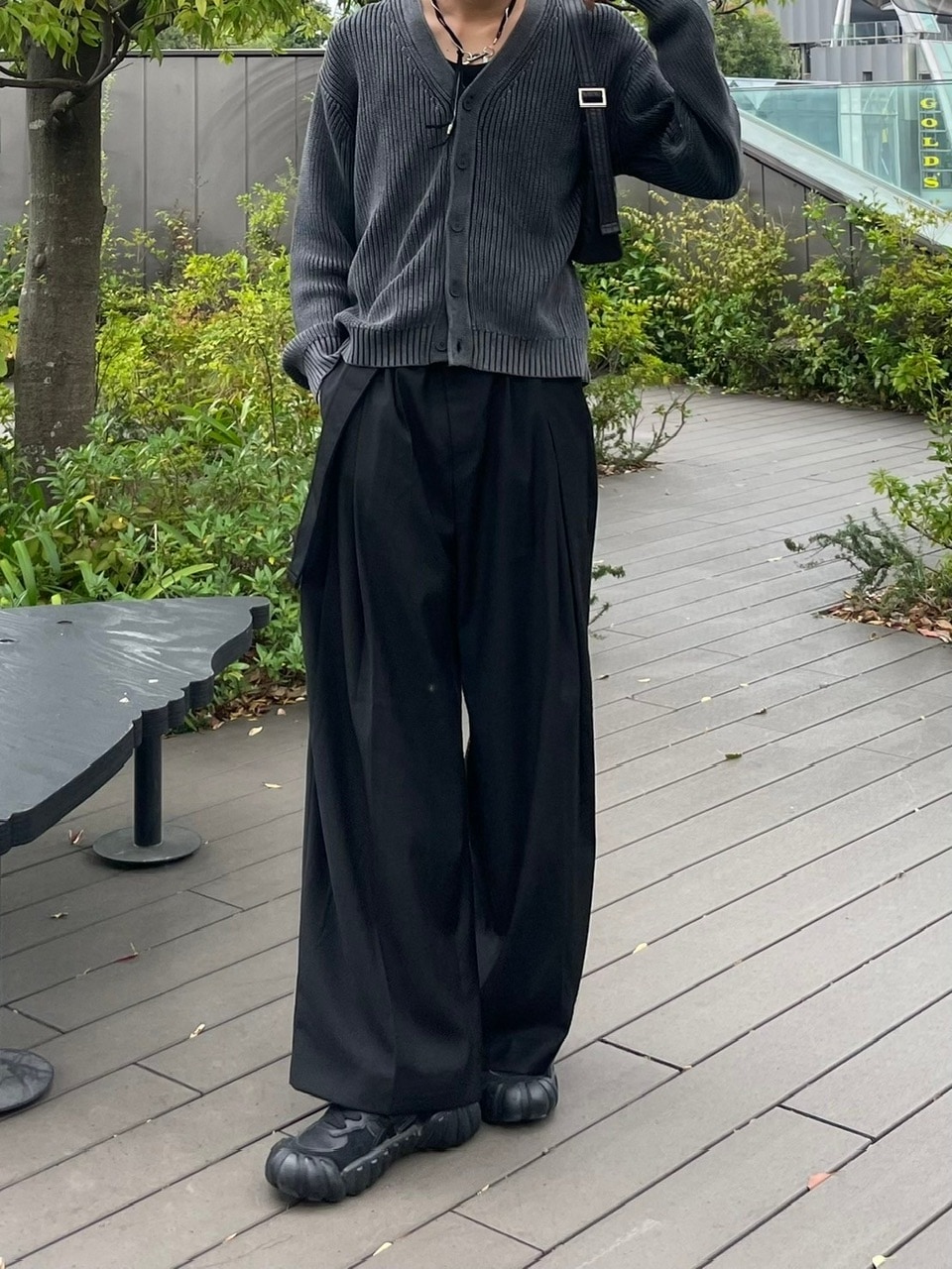 Chikashitsu +】dirty wash cotton cardigan (3color