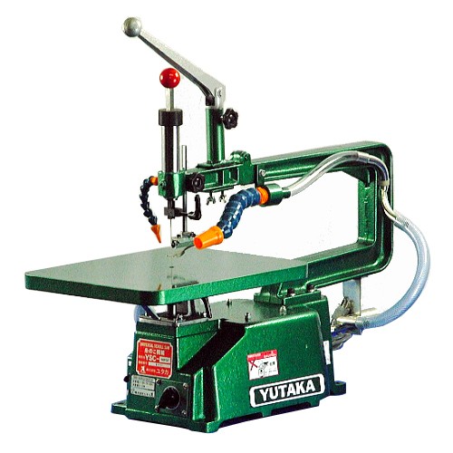 メーカー欠品、4月上旬以降予定】ユタカ 卓上木工糸のこ盤（鋳物定盤