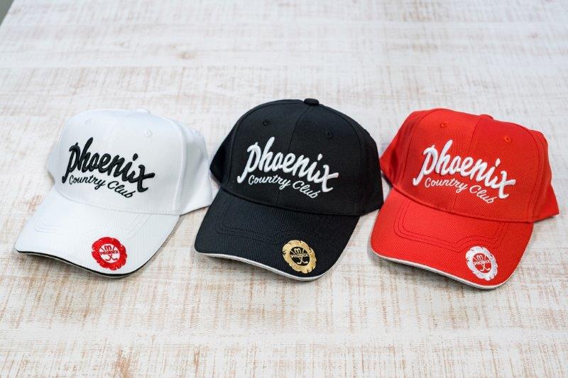 フェニックスカントリークラブ】 3D刺繍入りオリジナルキャップ