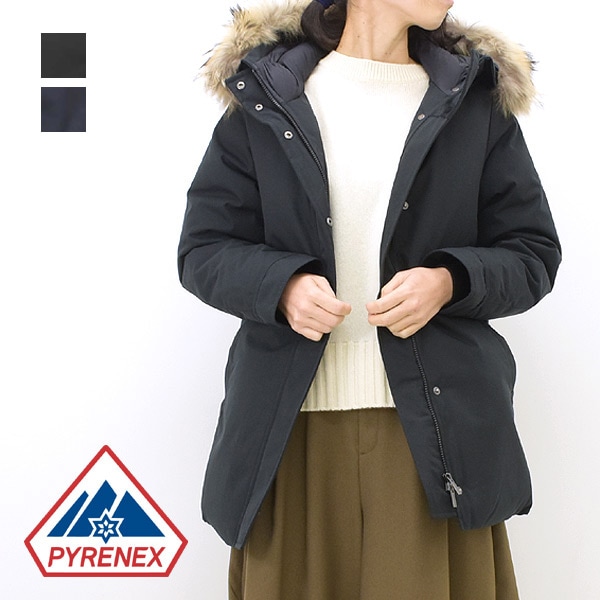 PYRENEX ピレネックス BORDEAUX ボルドー ステッチレス ラクーンファー