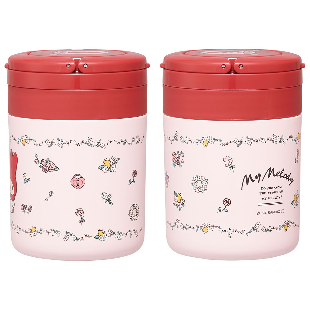 折りたたみ ハンドル付き 保温 保冷 デリカポット スープジャー 300ml