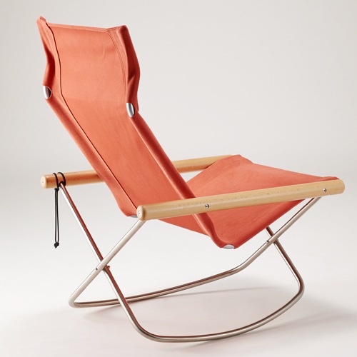 ニーチェアエックス ロッキング ナチュラル／レンガ | Nychair X