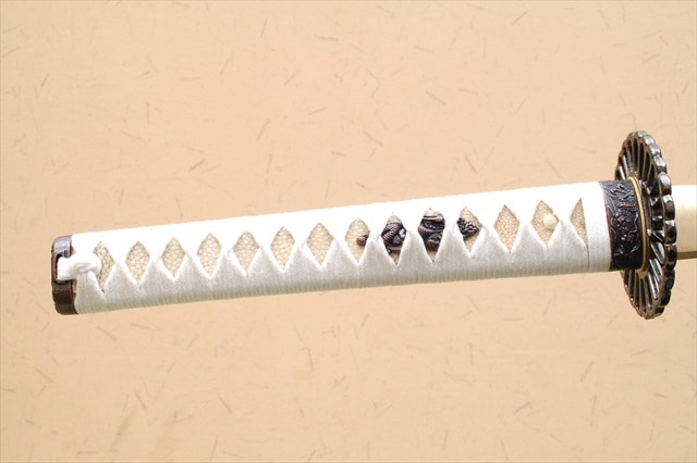 即納品 菊一文字 沖田総司愛刀 亜鉛合金刀身 刀袋付 高級模造刀