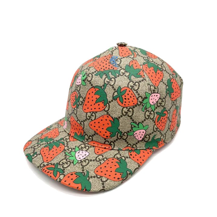 GUCCI グッチ ベースボールキャップ ストロベリー いちご GGスプリーム