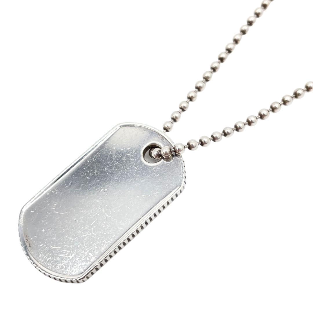 TIFFANY ティファニー ボールチェーンネックレス ドッグタグ SV925