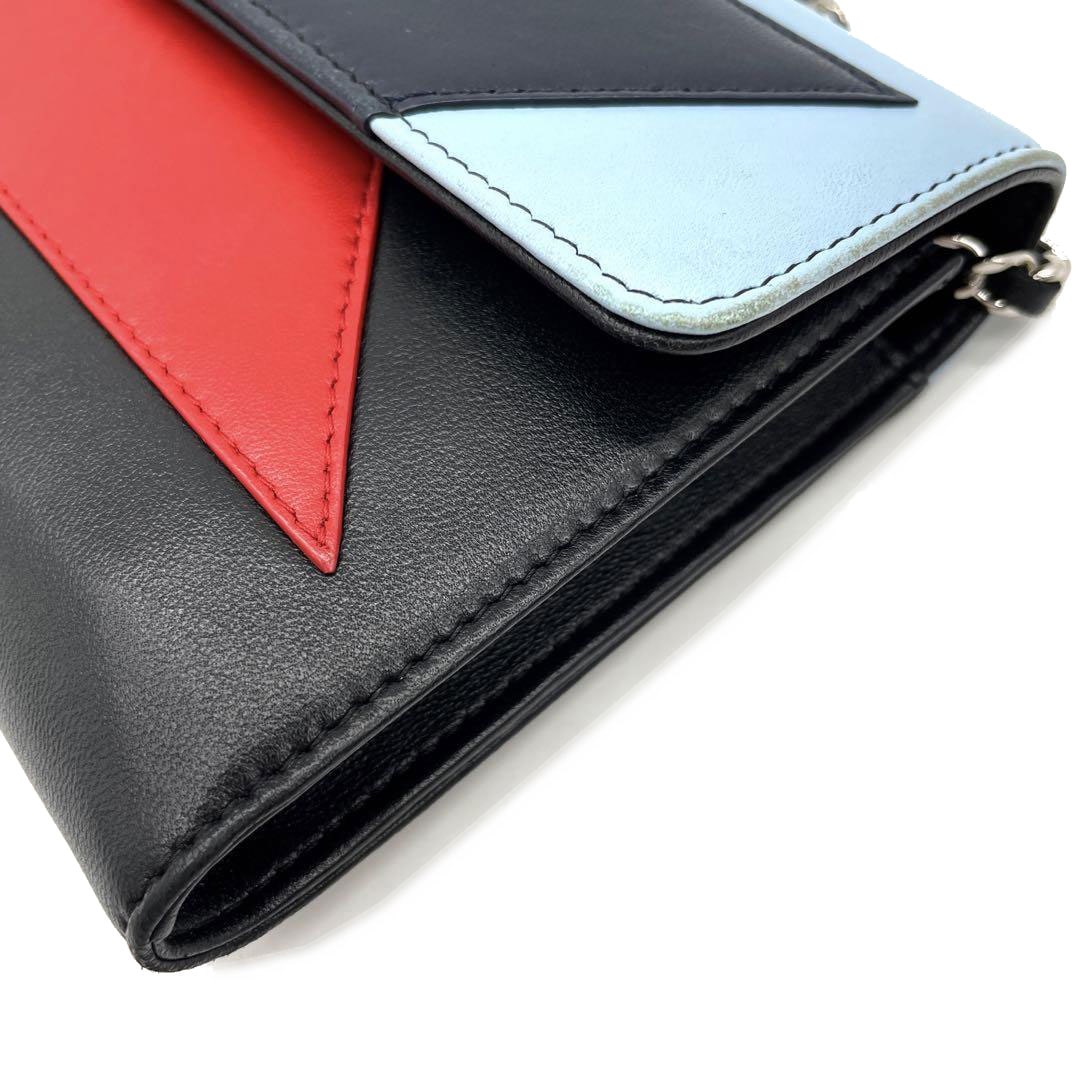 CHANEL シャネル エアライン チェーンウォレット 長財布 レザー